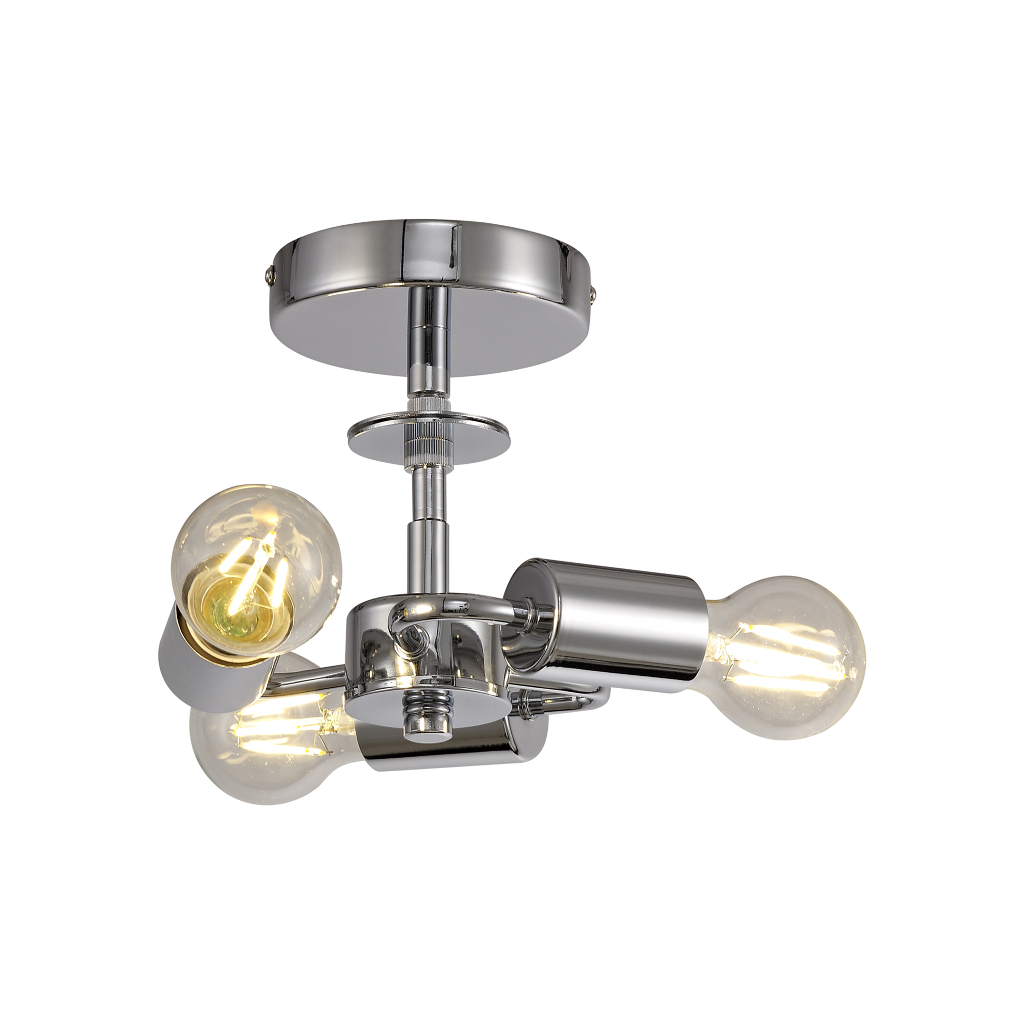 Baymont CH WH Ceiling Lights Deco Flush Fittings